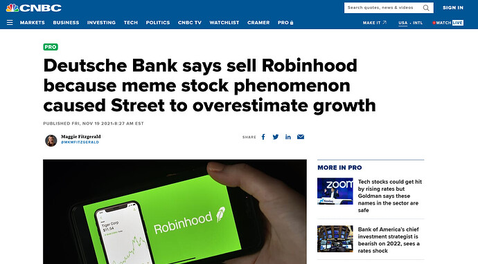 Screenshot 2021-11-22 at 20-52-48 Deutsche Bank says sell Robinhood because meme stock phenomenon caused Street to overesti...